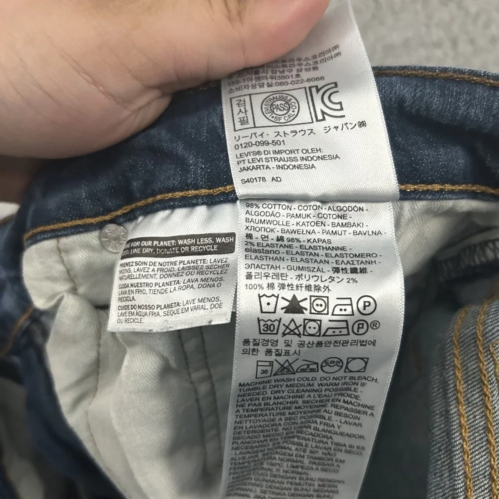 Levis‎ Jeans Mens 38x34 Blue Denim 541 Athletic Fit Stretch American Red Tab